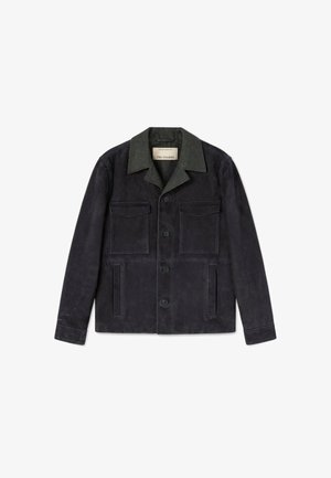 Trussardi, Leren jas - blu