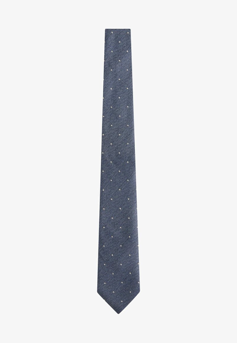 Next SIGNATURE MADE IN ITALY - Cravatta - steel blue neutral brown