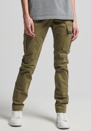 SLIM  - Pantalones cargo - tuscan olive