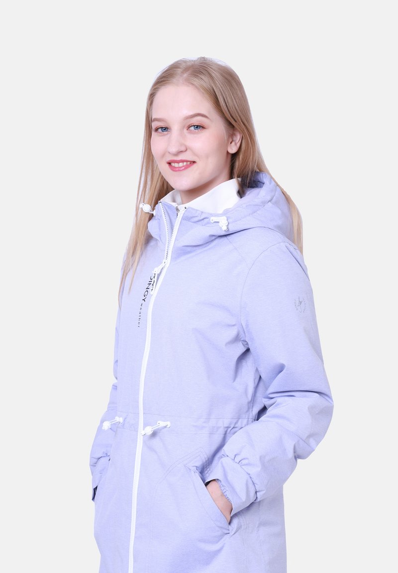 Damen Parkas | Dingy Rhythm Of The Rain Regenjacke / wasserabweisende Jacke lila - HU13324 Damen Parkas | Dingy Rhythm Of The Rain Regenjacke / wasserabweisende Jacke lila - HU13324