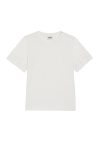 Tee-shirt Claudie Pierlot Taille 36 - En Tencel Et Lin, Couleur Blanc Bleu, Occasion En Très Bon état
