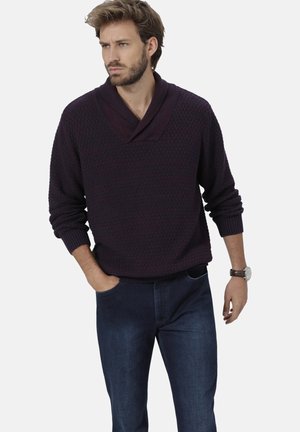 VILLIANO - Strickpullover - dunkelrot