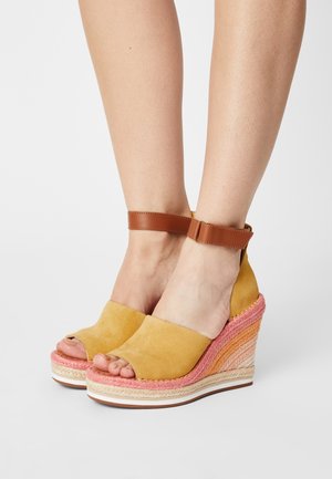 TOMS Højhælede sandaletter / Højhælede sandaler - yellow