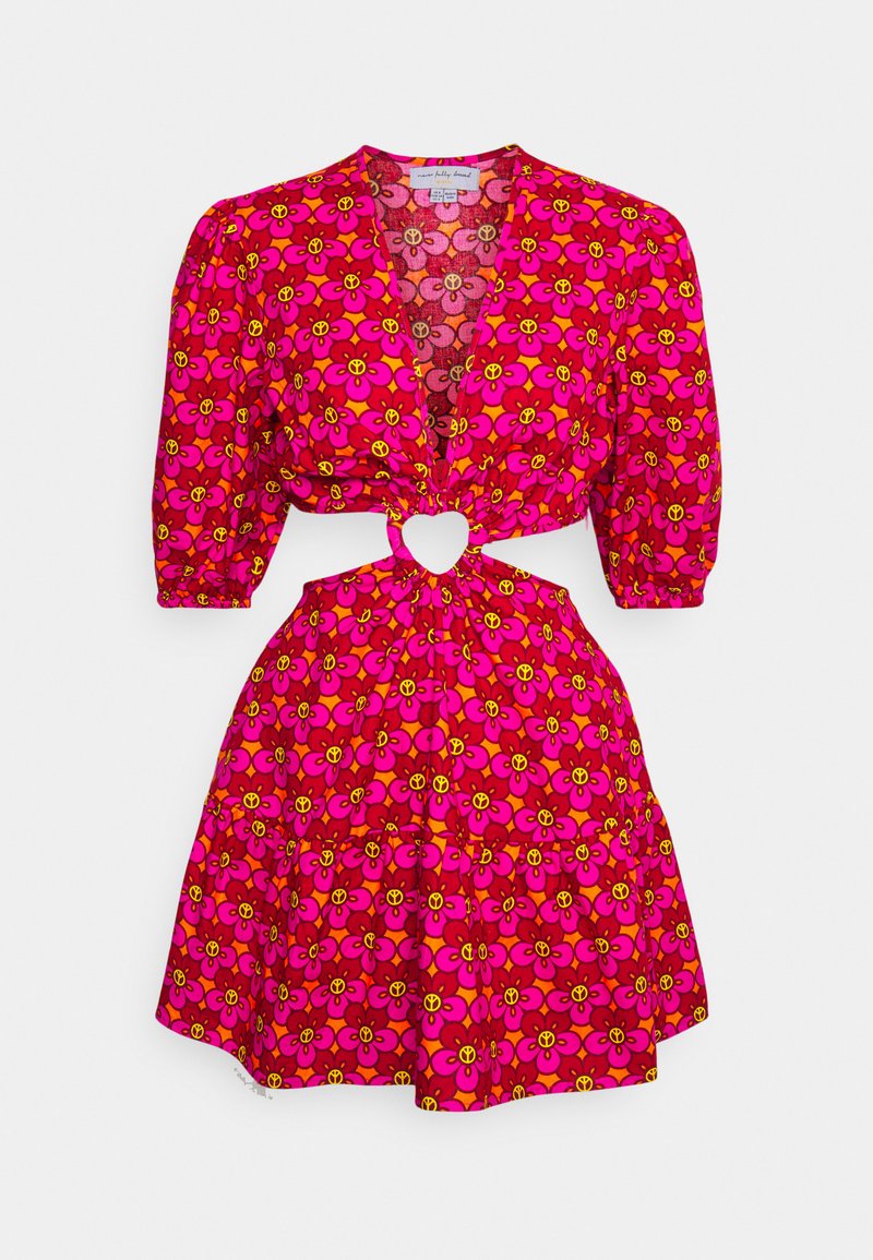 Damen Freizeitkleider | Never Fully Dressed PEACE FLOWER MINI DRESS Freizeitkleid multi/mehrfarbig - EE40476 Damen Freizeitkleider | Never Fully Dressed PEACE FLOWER MINI DRESS Freizeitkleid multi/mehrfarbig - EE40476