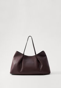 DIMPLE PEBBLED - Borsa a mano - dark brown