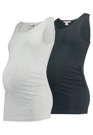 2 PACK - Top - light grey/navypeacoat