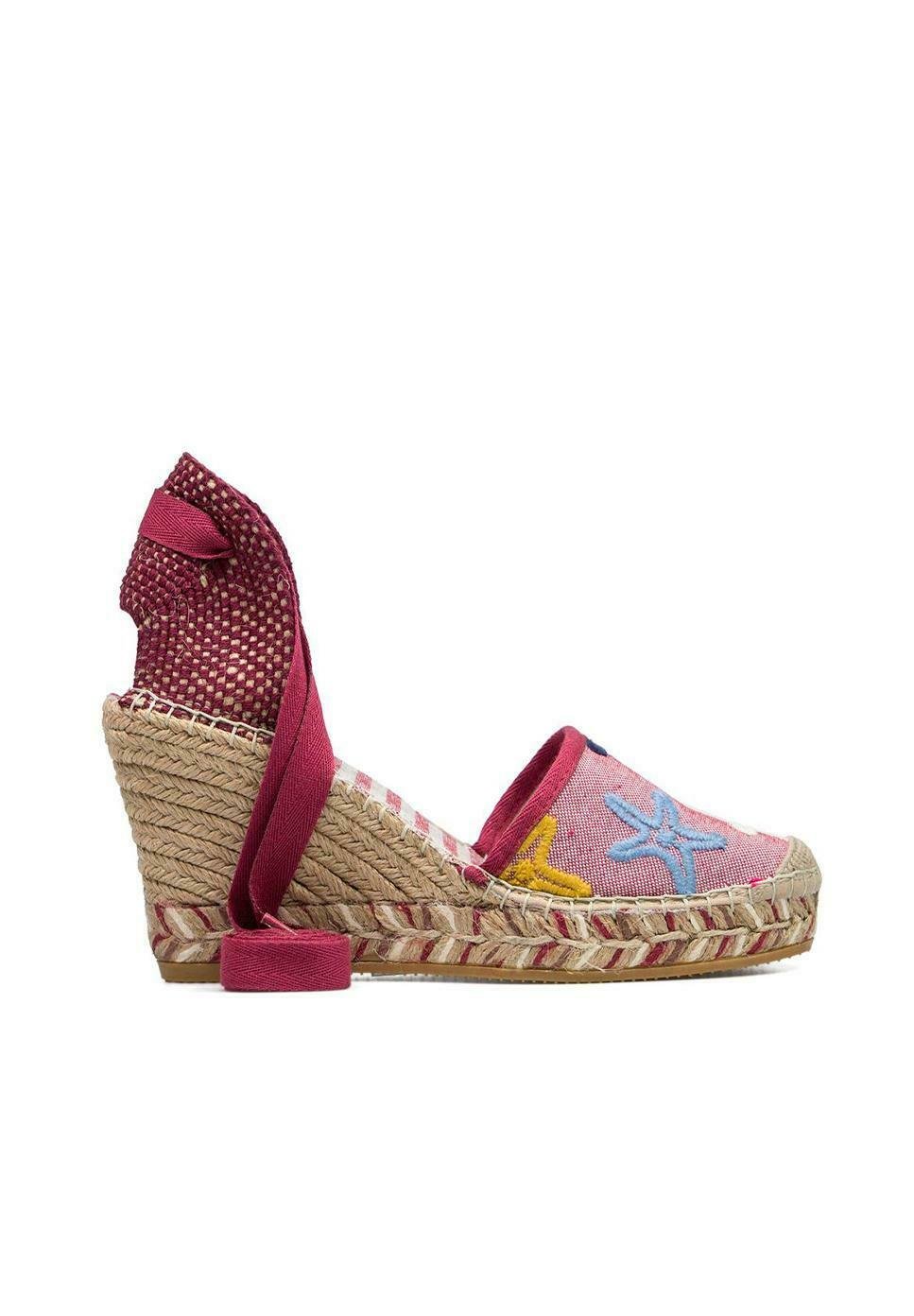 Vidorreta SANDALIA CUÑA YUTE - Alpargatas - rojo - Zalando.es