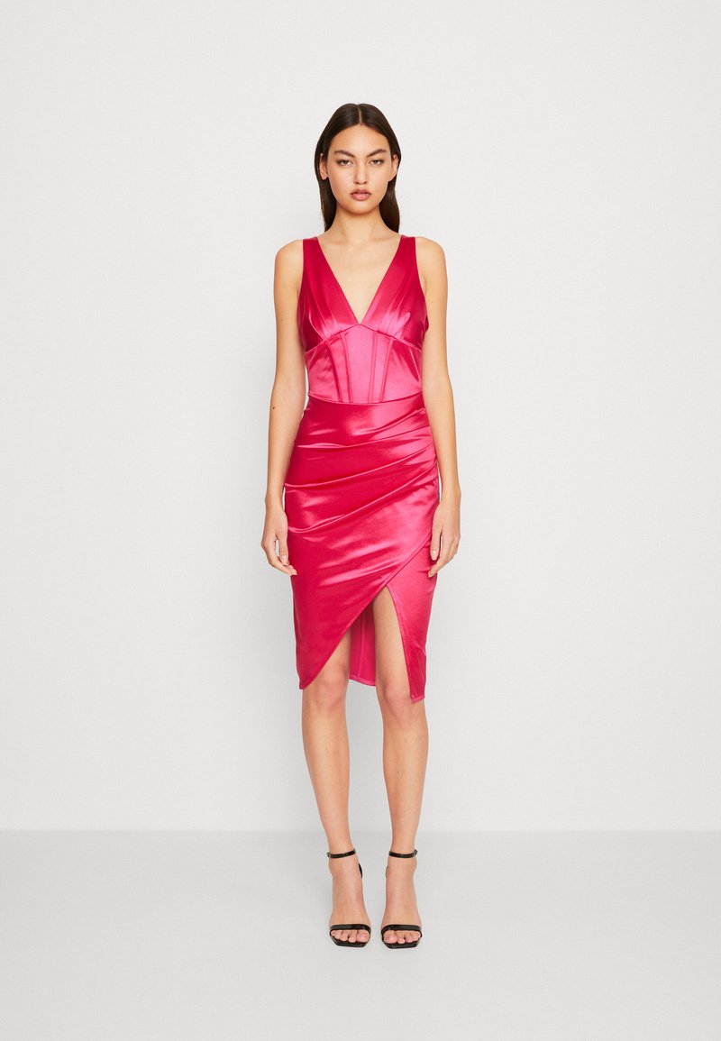 WAL G. BOBBY CORSET MIDI Cocktail dress / Party dress fuchsia/pink