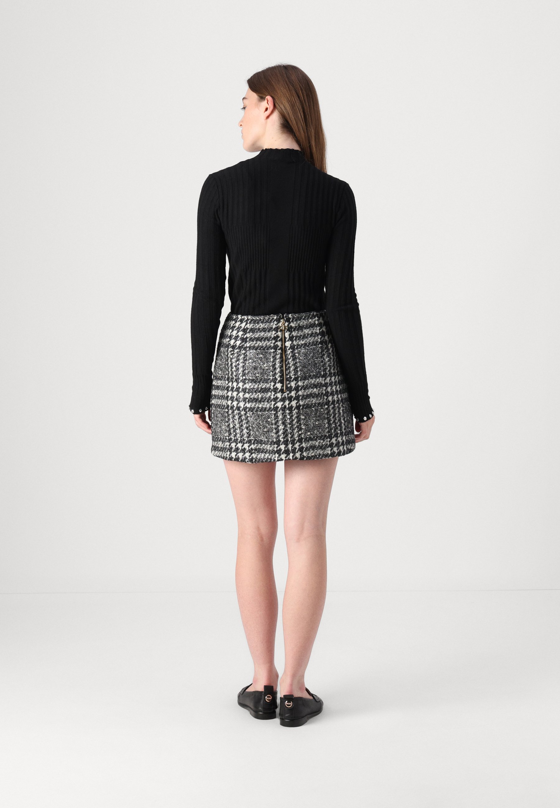 ワンピース ELISABETTA FRANCHI Women Mid Skirts ABR4752E2E84 BURRO NERO Skirt Nero/burro Elisabetta Franchi - Le Follie Shop