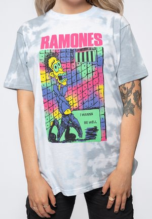 Paradiso Clothing RAMONES ESCAPENY DYE WASH - Print T-shirt - white