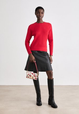 CHERRY PRINT TABBY SHOULDER BAG - Olkalaukku - chalk