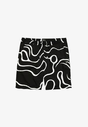 JP1880, BERMUDA SHORTS, ALL-OVER PRINT, ELASTICATED WAISTBAND - Træningsbukser - black