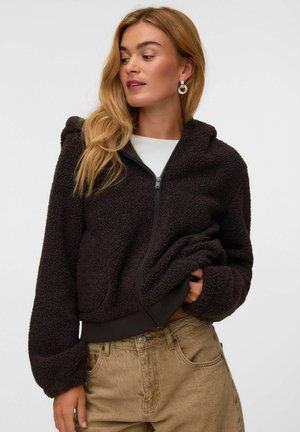 Vero Moda JACKET VMFLASH JACKET - Fleecejakke - chocolate torte