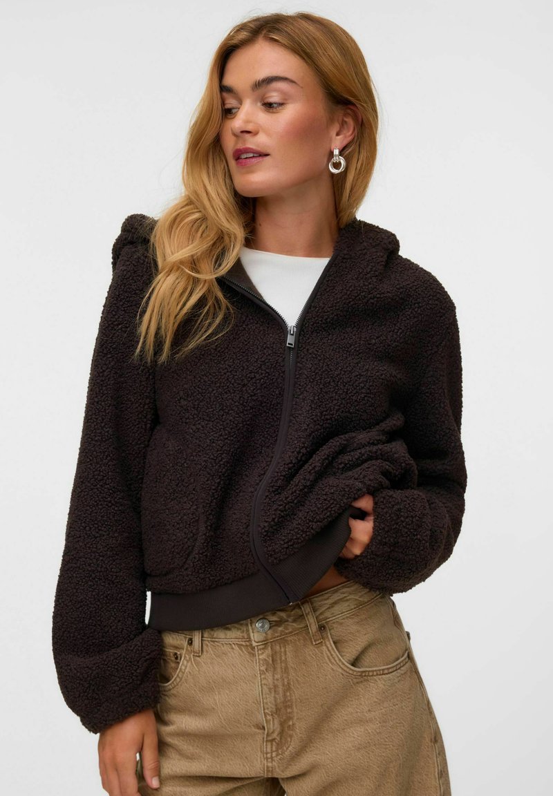 Vero Moda JACKET VMFLASH JACKET - Veste polaire - chocolate torte