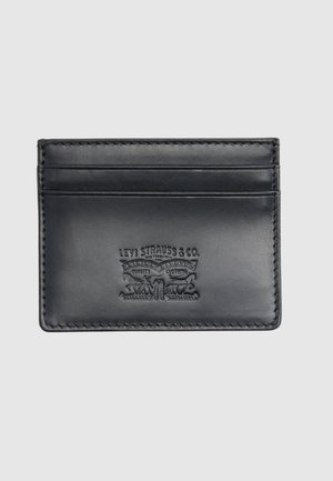 LEATHER CARD CASE UNISEX - Držalo za vizitke - caviar