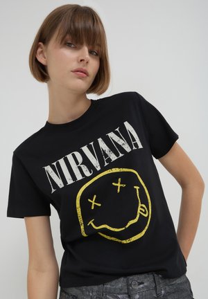 Calliope NIRVANA - T-shirt con stampa - nero