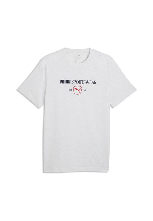 PUMA CLASS T-SHIRT MIT GRAFIK - Print T-shirt - white glow heather — photo 4