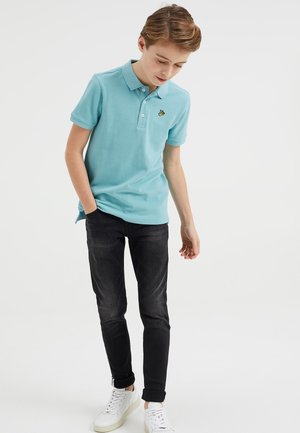 MET STRUCTUUR - Polo - blue