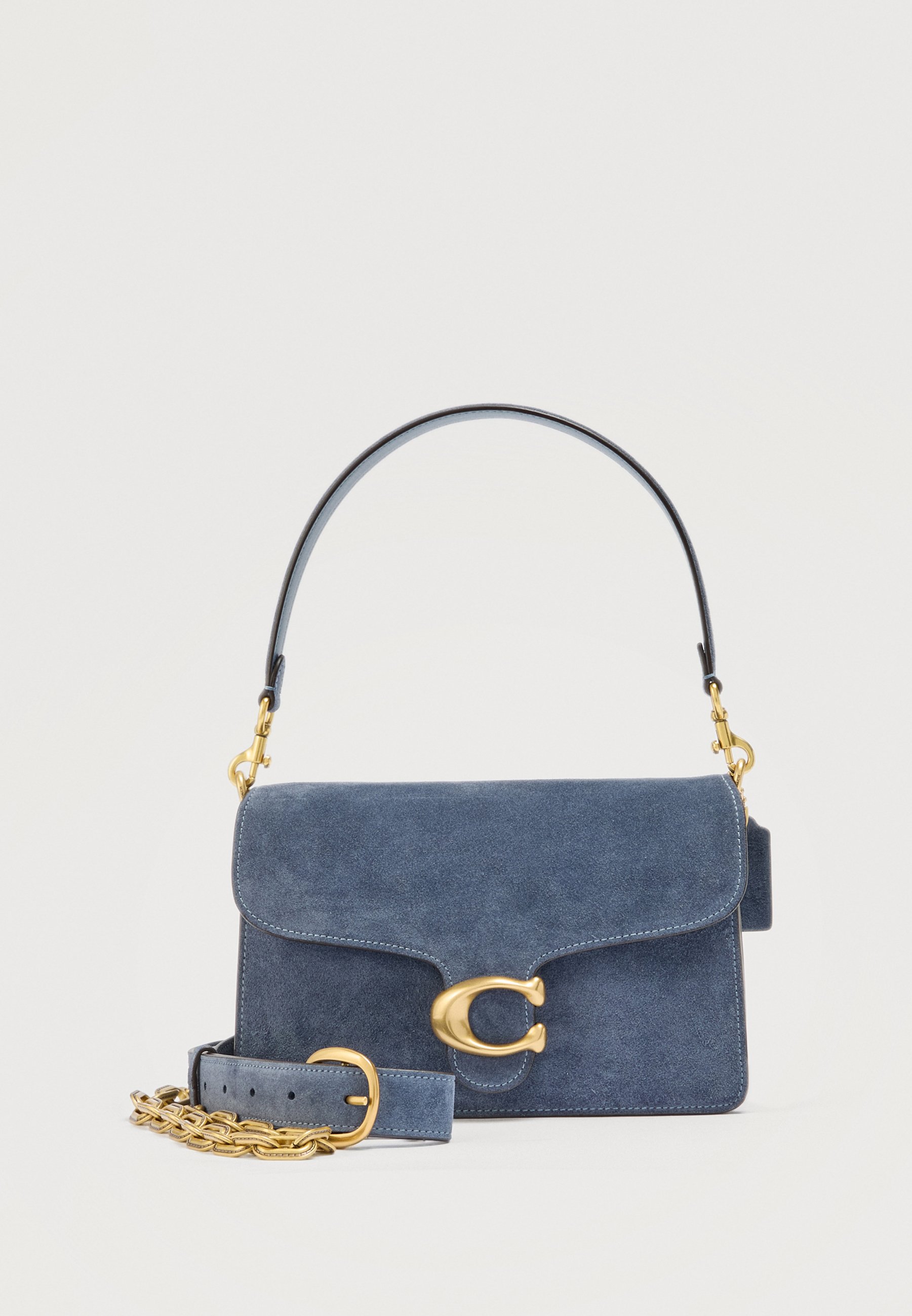 COACH CHAIN TABBY SHOULDER BAG WITH CHAIN - Handbag - blue-grey