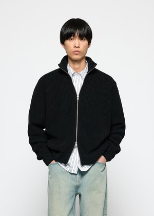 CHUNKY ZIP - Cardigan - black