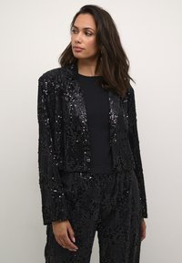 Kaffe NICOLE SEQUIN - Blazer - black deep