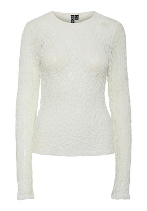 Pieces, Long Sleeved PCHAZEL LACE - Pluus - cloud dancer