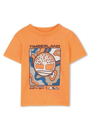 MANCHES COURTES - T-shirt print - bright melon