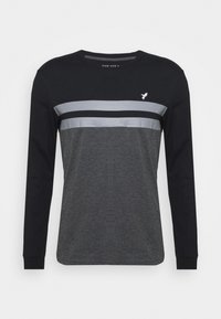 Camisola de manga comprida - black/mottled dark grey
