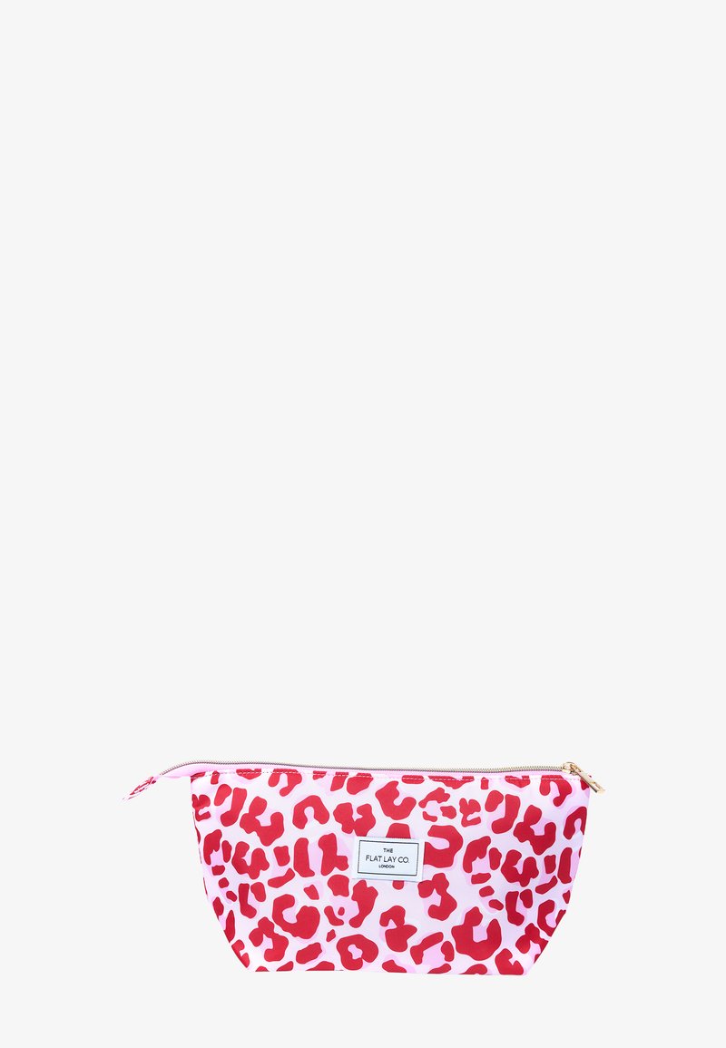 The Flat Lay Co. - ESSENTIAL POUCH - Toalettmappe - pink leopard, Forstørre