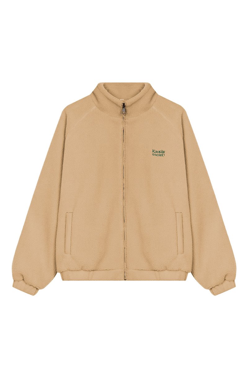 Kaotiko JACKET LIFE IS TRICKY UNISEX - Jachetă din fleece - camel