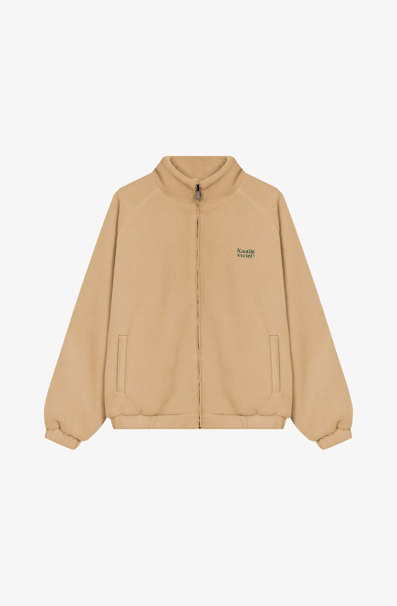 Kaotiko JACKET LIFE IS TRICKY UNISEX - Jachetă din fleece - camel