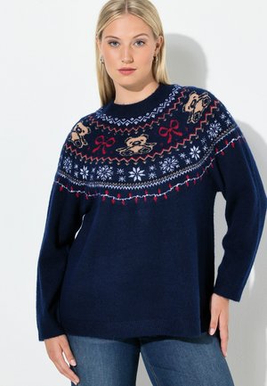 NORWEGER  LANGARM - Svetr - ink blue