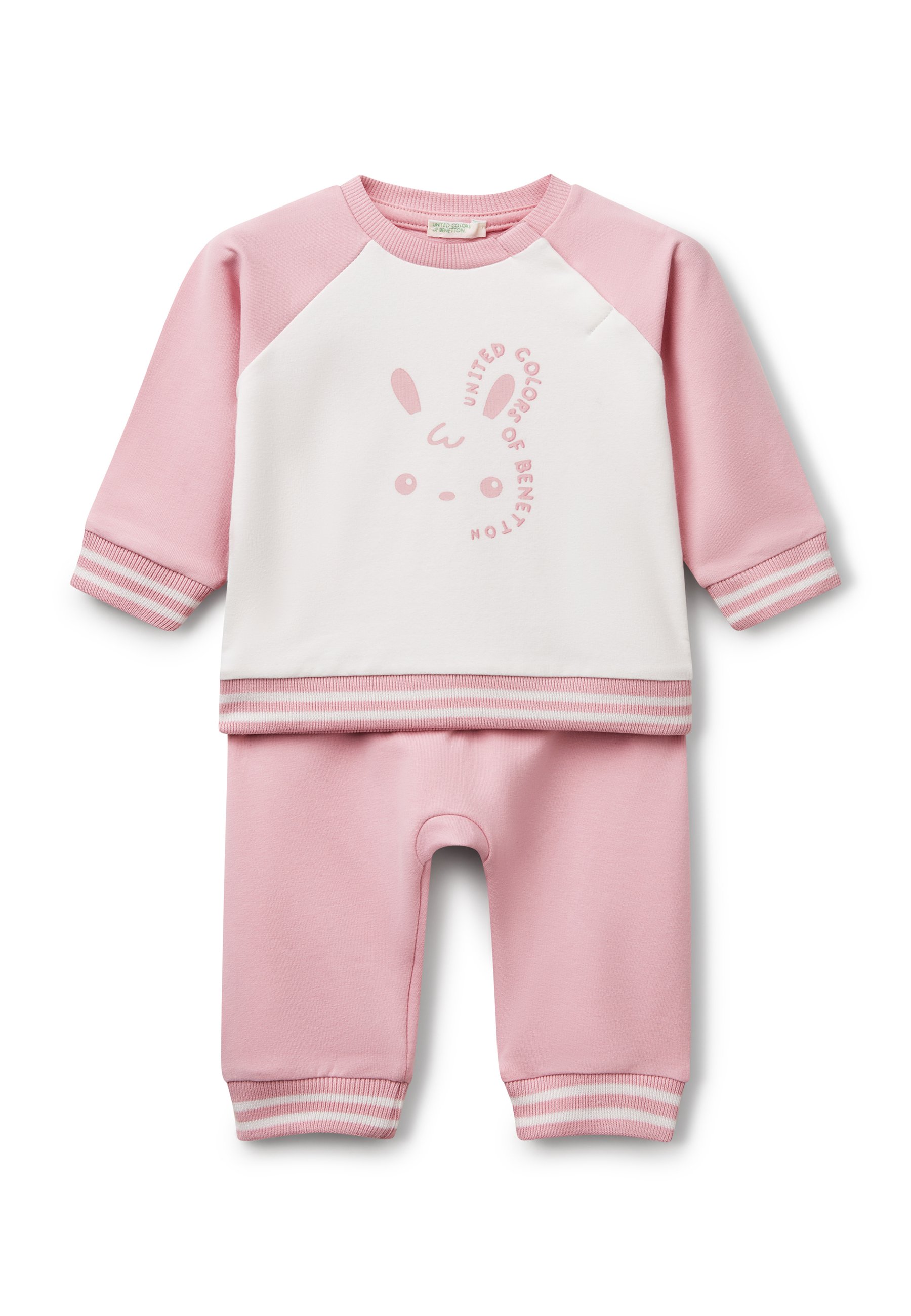 Legging Bébé United Colors Of Benetton - 100% Coton Doux - Taille élastique Avec Fausse Braguette Boutons - Mixte
