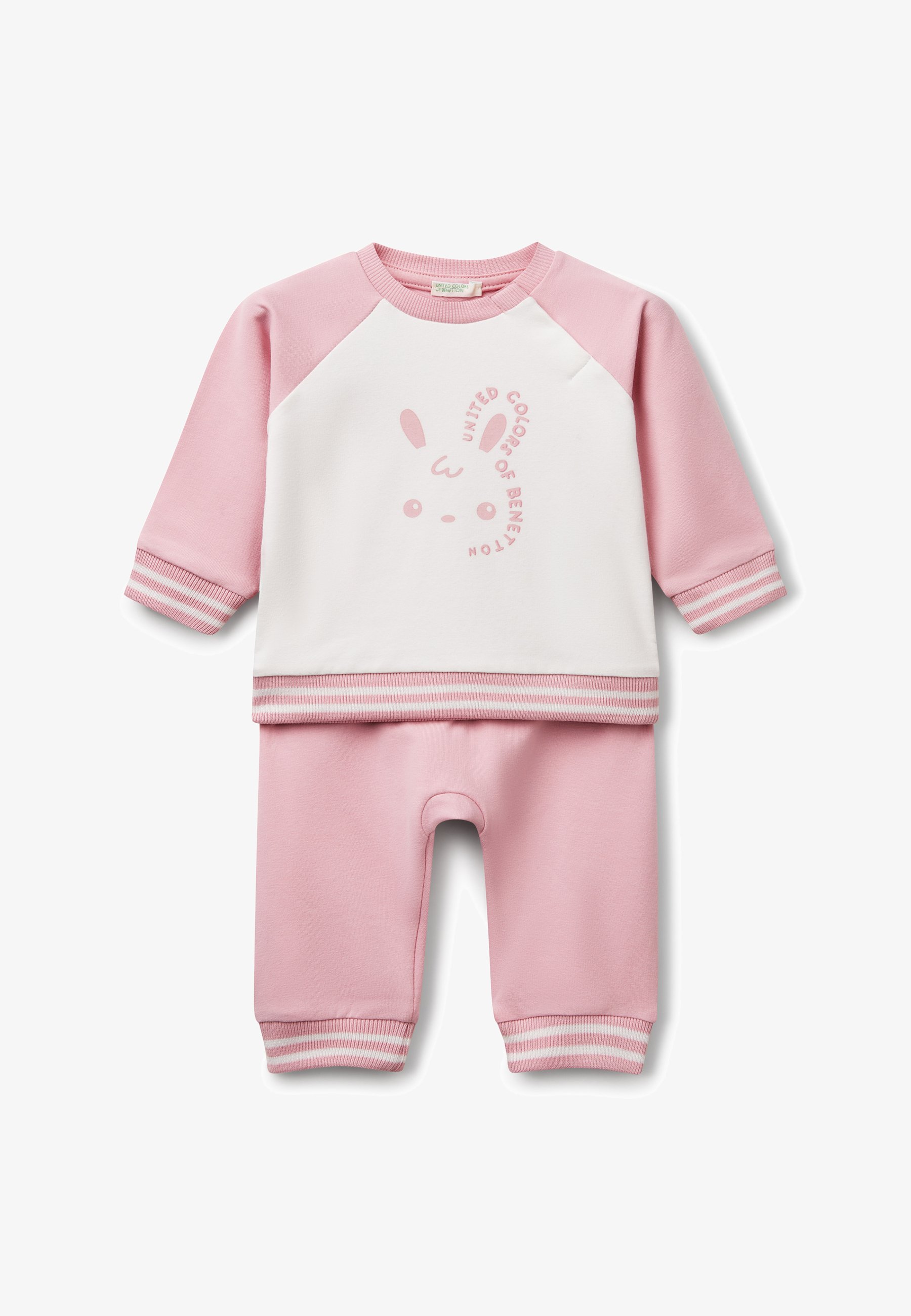 Legging Bébé United Colors Of Benetton - 100% Coton Doux - Taille élastique Avec Fausse Braguette Boutons - Mixte