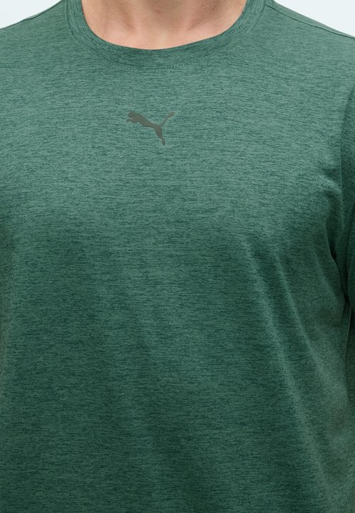 PUMA M TAD ESSENTIALS HEATHER CAT TEE (CF SMALL CAT) - Sports T-shirt - herb garden — photo 6
