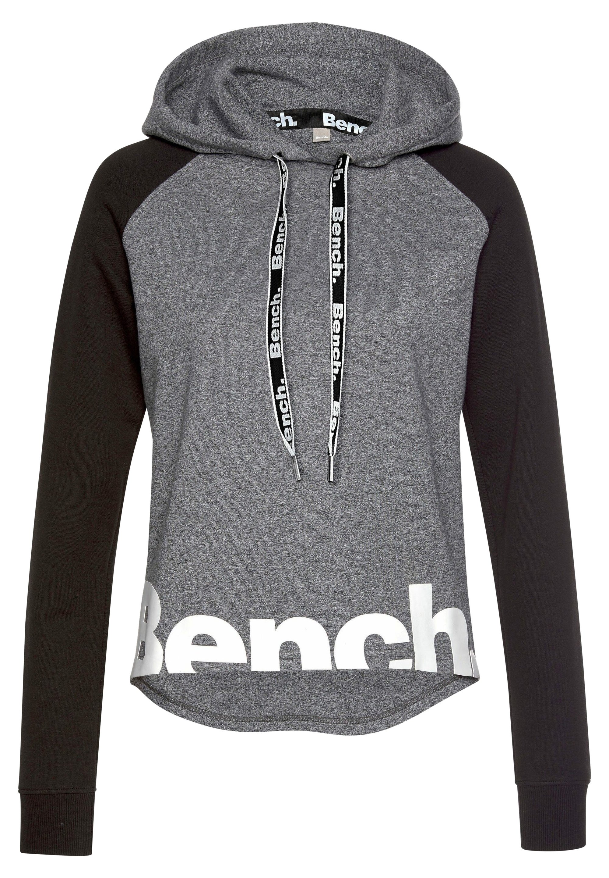 Bench Sweatshirt Grau Schwarz Grey Zalandode