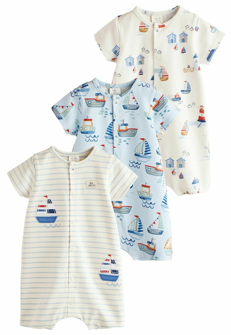 Next - ROMPERS 3 PACK  - REGULAR FIT - Kombinezon - blue boat, Povećaj