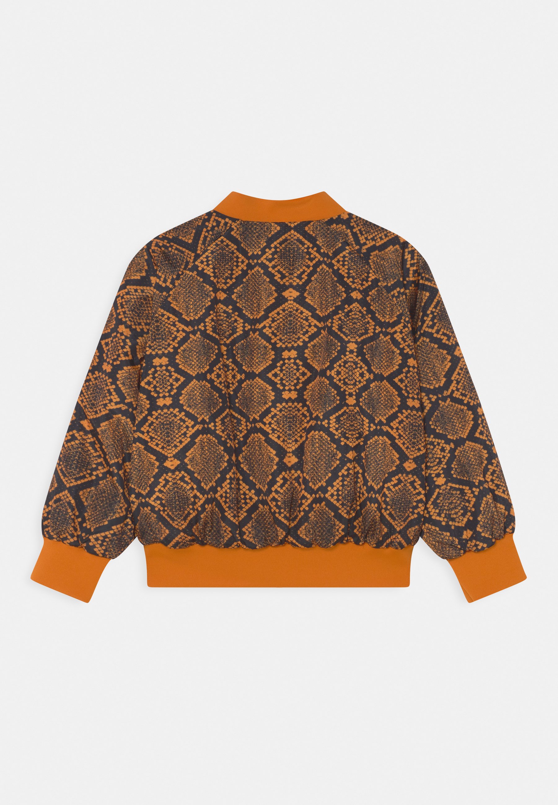 Mini Rodini Snake Skin Brown Baseball Jakke