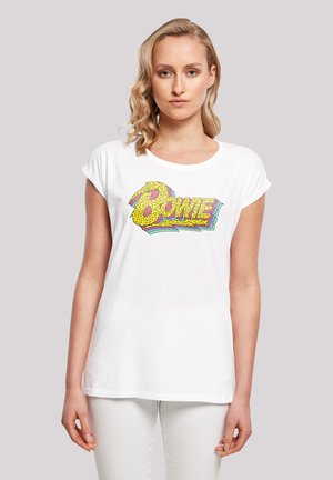 DAVID BOWIE MOONLIGHT LOGO - Print T-shirt - white