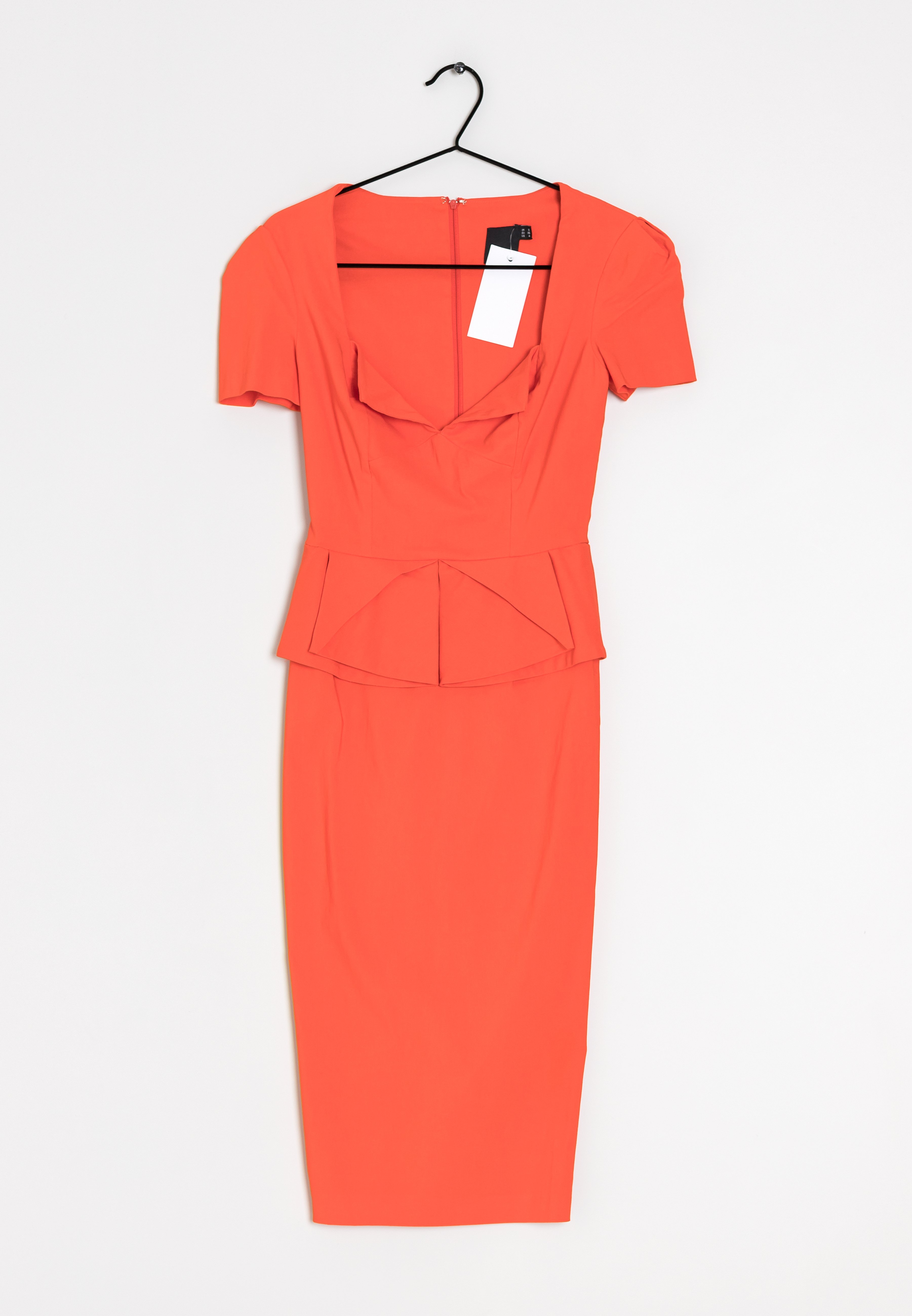 robe fourreau orange