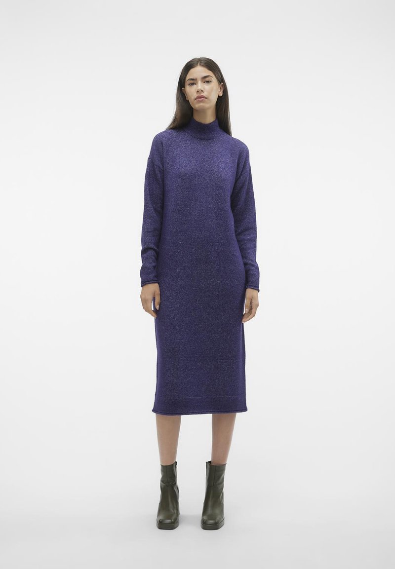 Vero Moda VMKADEN HIGHNECK CALF DRESS - Robe pull - astral aura