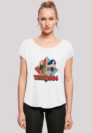 LONG CUT  DC COMICS BACK TO BACK - Print T-shirt - white