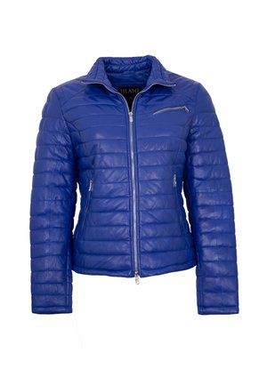 KOVA - Lederjacke - blau