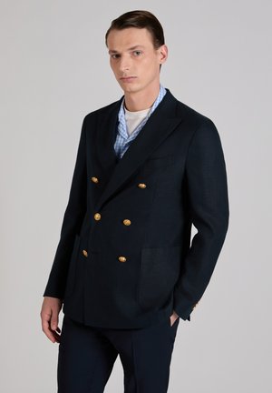 ZWEIREIHIGE REGULAR FIT AUS PANAMA - Blazer - dark blue
