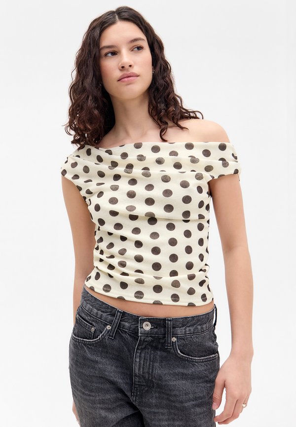 FIA SPOT - Print T-shirt - cream