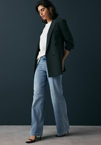 Next WIDE - Široke nogavice - mid blue