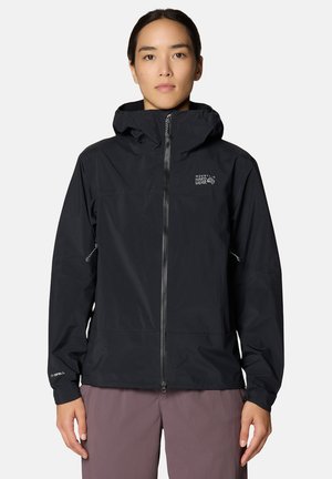 Mountain Hardwear, MOUNTAIN HARDWEAR JACKEN W CLOUD CIPHER™ HOODED JACKET - Regenjacke / wasserabweisende Jacke - black