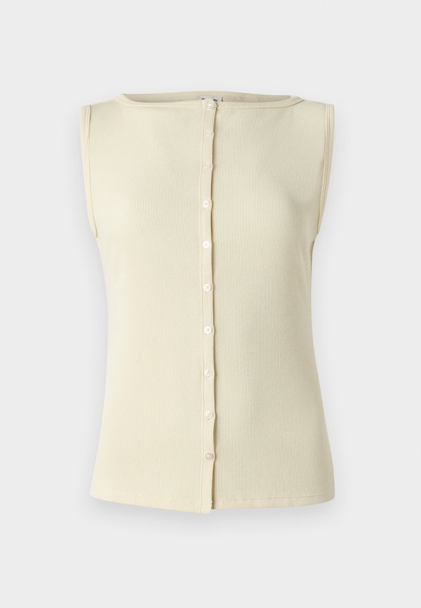 Slash Button-Through Top - Top - anise flower4