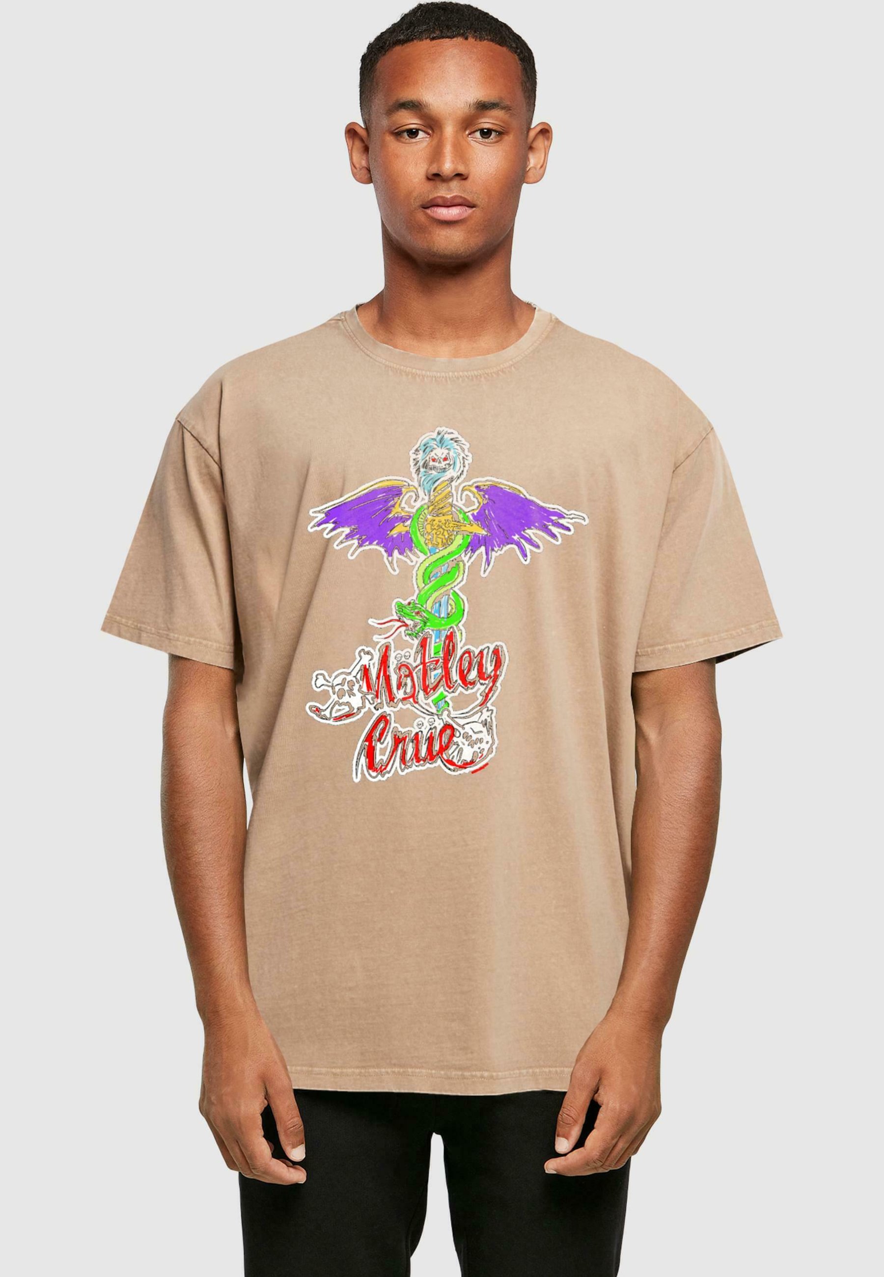 T-Shirt Motley Crue 'Dr Feelgood' - Beige - Neuf Avec étiquettes - Merchandise Officiel