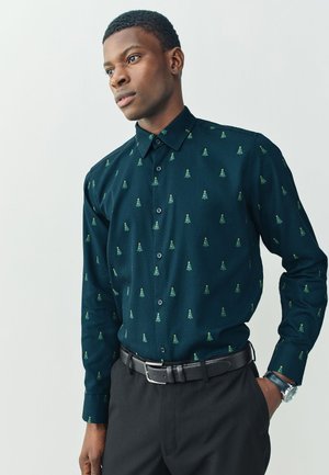 Next REGULAR FIT  - Pluus - green tree print